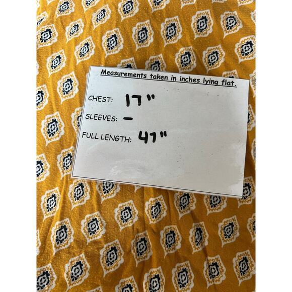 Anthropology Maeve Palais Swing Dress Yellow Small - Picture 6 of 8